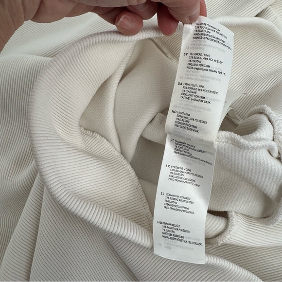 Varley  Vine Women's Size L Ivory Cream Half Zip Pullover Sweatshirt Quarter Zip - Picture 11 of 13